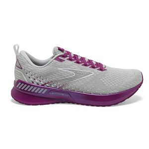 Brooks Levitate GTS 5 Road Running Shoes - Womens, Grey/Purple | IE-VOG407195